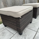 Lark Manor Argyri Wicker Outdoor Patio Ottomans & Reviews | Wayfair